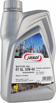 JASOL OLEJ MOTOCYKLOWY 4T SL 10W40 MOTOR OIL 1L