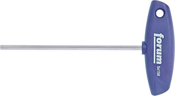 Klucz imbusowy 5mm L=150mm z uchwytem T FORUM