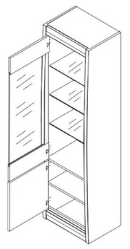 Универсальная витрина CABINET L/R FORREST FR8