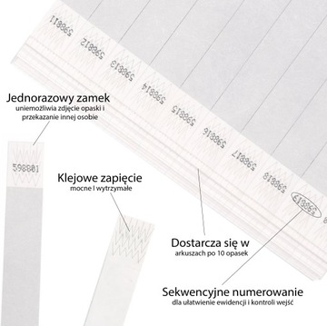 БРАЛЕТЫ 100 ШТ БУМАЖНЫЕ ВЕЧЕРИНКА-КОНЦЕРТ