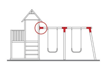 Соединитель квадратный настенный 90 мм зеленый