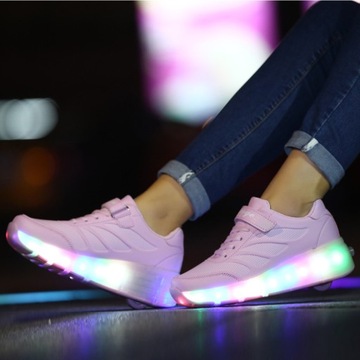 РОЛИКОВЫЕ ТУФЛИ СВЕТОДИОДНЫЕ ТУФЛИ НА КОЛЕСАХ РОЛИКИ РОЛИКИ