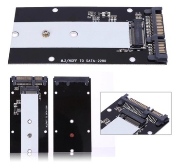 Корпус адаптера SSD M2 NGFF на SATA III 2,5 дюйма