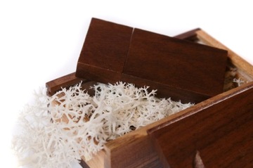 Деревянная флешка 16 ГБ + коробка + мех.