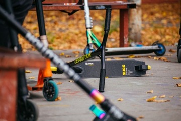 Трюковый самокат RAVEN Evolution Pro Blue/Lime