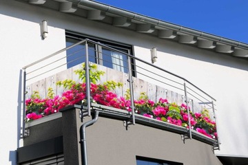 Покрытие для балкона, декоративное покрытие для балкона SURFINIE FLOWERS, на заказ.