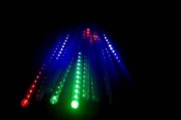 Сосульки МЕТЕОРЫ ПАДЯЩИЙ СНЕГ 300 LED 10х60СМ МУЛЬТИ