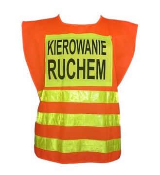 KAMIZELKA NARZUTKA KIEROWANIE RUCHEM ODBLASKOWA