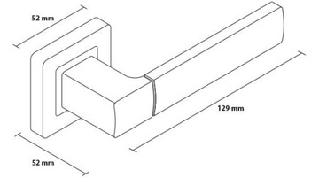ДВЕРНАЯ РУЧКА TREND ЦВЕТ САТИНОВЫЙ НИКЕЛЬ