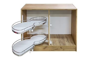 ГРУЗОВАЯ УГЛОВАЯ КОРЗИНА ЛЕВАЯ 500 мм БЕСШУМНОЕ ЗАКРЫТИЕ