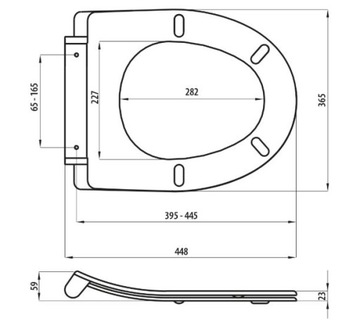 Сиденье для унитаза с плавным закрыванием для Bellavista Stylo