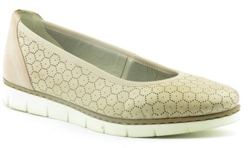 BALERINY,ESPADRYLE RIEKER M1365 ROSA WYPRZEDAŻ B37