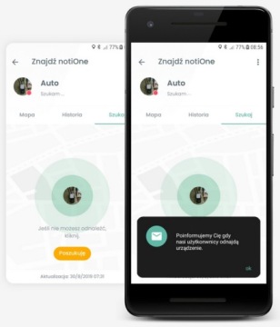 notiOne GO KEYS LOCATOR СОБАКА АВТОМОБИЛЬ ВЕЛОСИПЕД