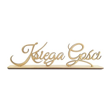 NAPISY 3d Księga Gości Stół Wiejski Słodki stół