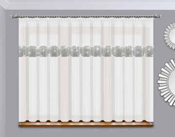 FIRANKA GOTOWA Z CYRKONIAMI FIRANY GOTOWE WOAL na TAŚMIE