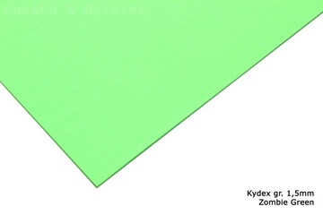 Kydex Zombie Green - 150x200mm gr. 1,5mm
