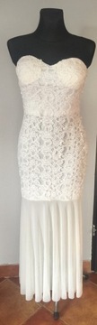 BOHO Sukienka wieczorowa ślubna syrenka roz. 38