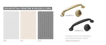 KUCHNIA W STYLU PROWANSALSKIM BIAŁA_300 CM
