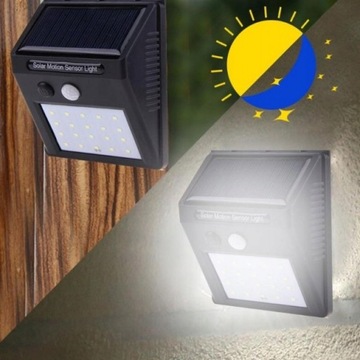 СОЛНЕЧНАЯ ЛАМПА НАСТЕННЫЙ СВЕТИЛЬНИК 42LED ДАТЧИК ДВИЖЕНИЯ