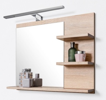 Lustro led z kinkietem DOMTECH P