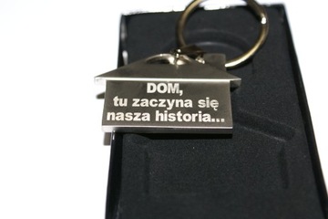 Брелок-домик с ГРАВИРОВКОЙ логотипа подарок