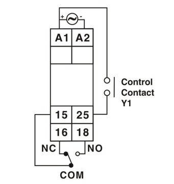 Реле времени, 13 функций, источник питания переменного/постоянного тока, 1 перекидной контакт