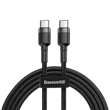 BASEUS MOCNY KABEL PRZEWÓD USB-C/USB-C PD 60W 2m