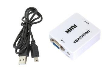 Конвертер изображений VGA в HDMI Audio FULL HD