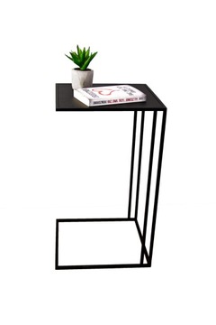 Stolik pomocniczy KORFU maxi, 60 cm CZARNY