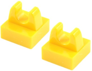 20695a LEGO 2555 12825 4164060 6030719 - płytka 1x1 klip - żółty - 2szt