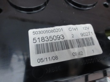 LANCIA DELTA 09 1,6 M-JET PŘÍSTROJOVÁ DESKA EVROPA 51835093