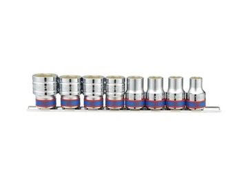 ZESTAW NASADEK 1/2'' 8cz. KRÓTKIE 6-kąt. 10 - 22mm