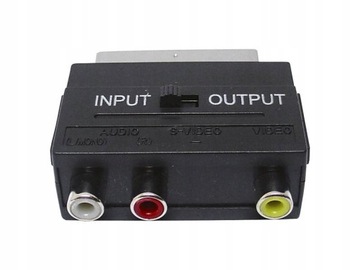 ADAPTER przejście EURO 3x RCA cinch S-VIDEO 8013PC