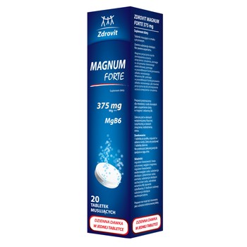 ZDROVIT MAGNUM FORTE 375MG*20 TABL.MUS. MAGNEZ