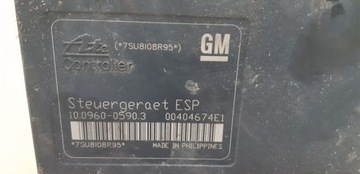 OPEL ZAFIRA B EUROPA POMPA ABS 10096005903