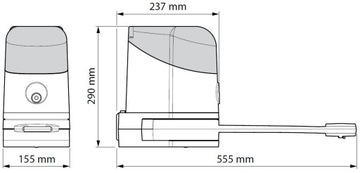 Привод для распашных ворот Nice Home MAESTRO200. 4,4 м