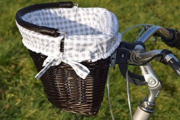 Koszyk wiklinowy na ROWER clik kosz +obszycie 16wz