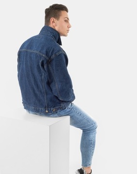 Kurtka Katana Bluza Jeansowa Jupa Dżinsowa Męska Dżins SHAVE JEANS M granat