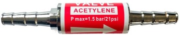 Bezpiecznik przelotowy 8mm ACETYLEN PROPAN LPG