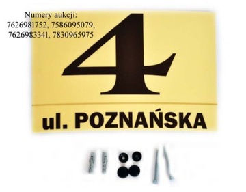 Номер дома, Адресная табличка с именем