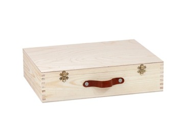 Чемодан портфель портфель с ручкой, деревянный кофр