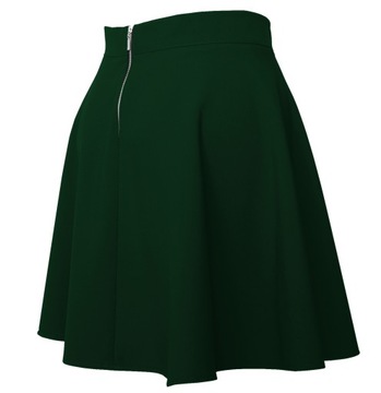 BUTELKOWA SPÓDNICA SPÓDNICZKA ROZKLOSZOWANA 38 M