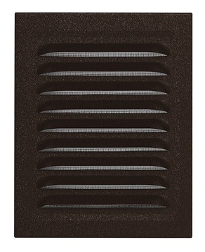 KRATKA WENTYLACYJNA 11x14 KOMINOWA 8019 BRĄZ MAT