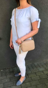 КОЖАНАЯ СУМКА ЗОЛОТАЯ VERA PELLE С БАХИРОЙ