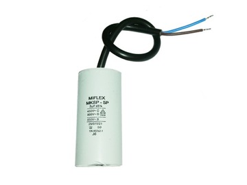 Kondensator 3uF +/- 5% MIFLEX MKSP-5P Silnikowy