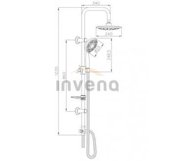 ДОЖДЕВОЙ ДУШ 25 см + GROHE ДУШ ФАКТЕР