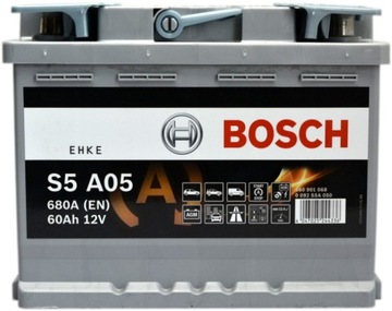 АККУМУЛЯТОР BOSCH 60 Ач 680 А 12 В СТАРТ СТОП S5 AGM