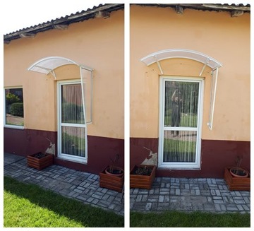 Навес над дверью ГРАФИТ 145х70