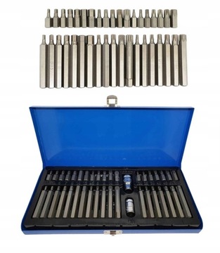 ZESTAW BITÓW KLUCZY IMBUS SPLINE TORX 40 EL. BITY