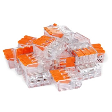 ЭЛЕКТРИЧЕСКИЙ БЫСТРОСОЕДИНИТЕЛЬ ДЛЯ КАБЕЛЕЙ 3x0,14-4мм x10